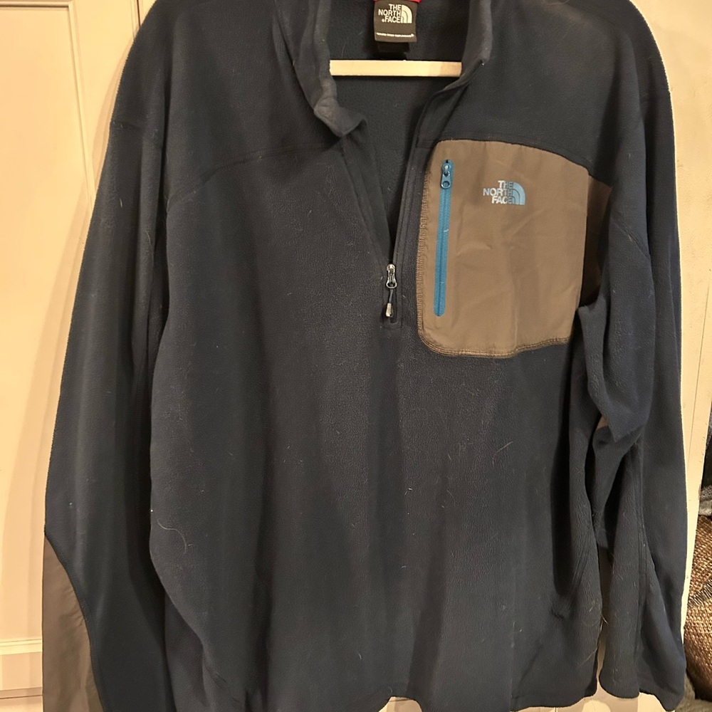 The North Face Navy and Gray FleeceJacket